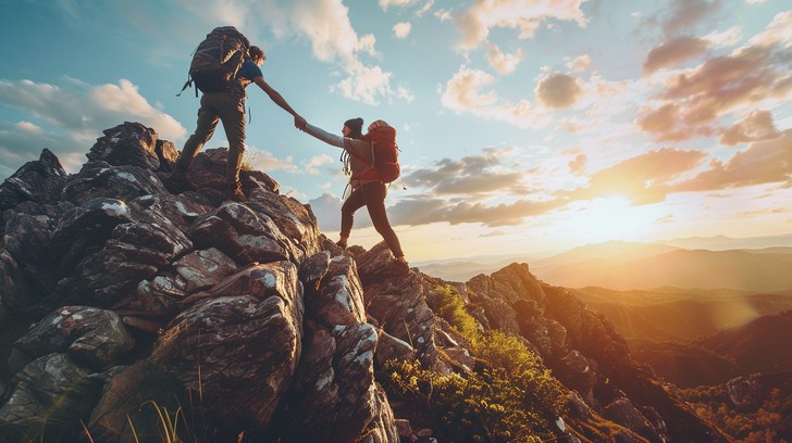 Illustration symbolique de dépassement et de résilience